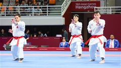 Karate Việt Nam đã trắng tay ở ngày thi đấu cuối cùng của ASIAD 19